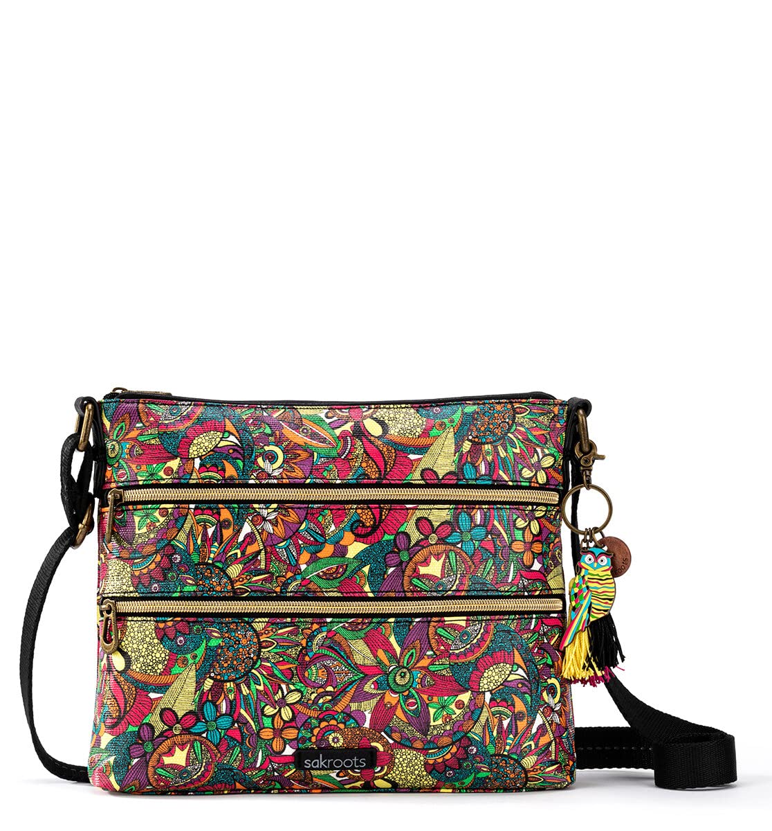 The Sak Basic Crossbody Purse - Cross Body Handbag For Everyday Travel - Zipper Closure Adjustable Strap