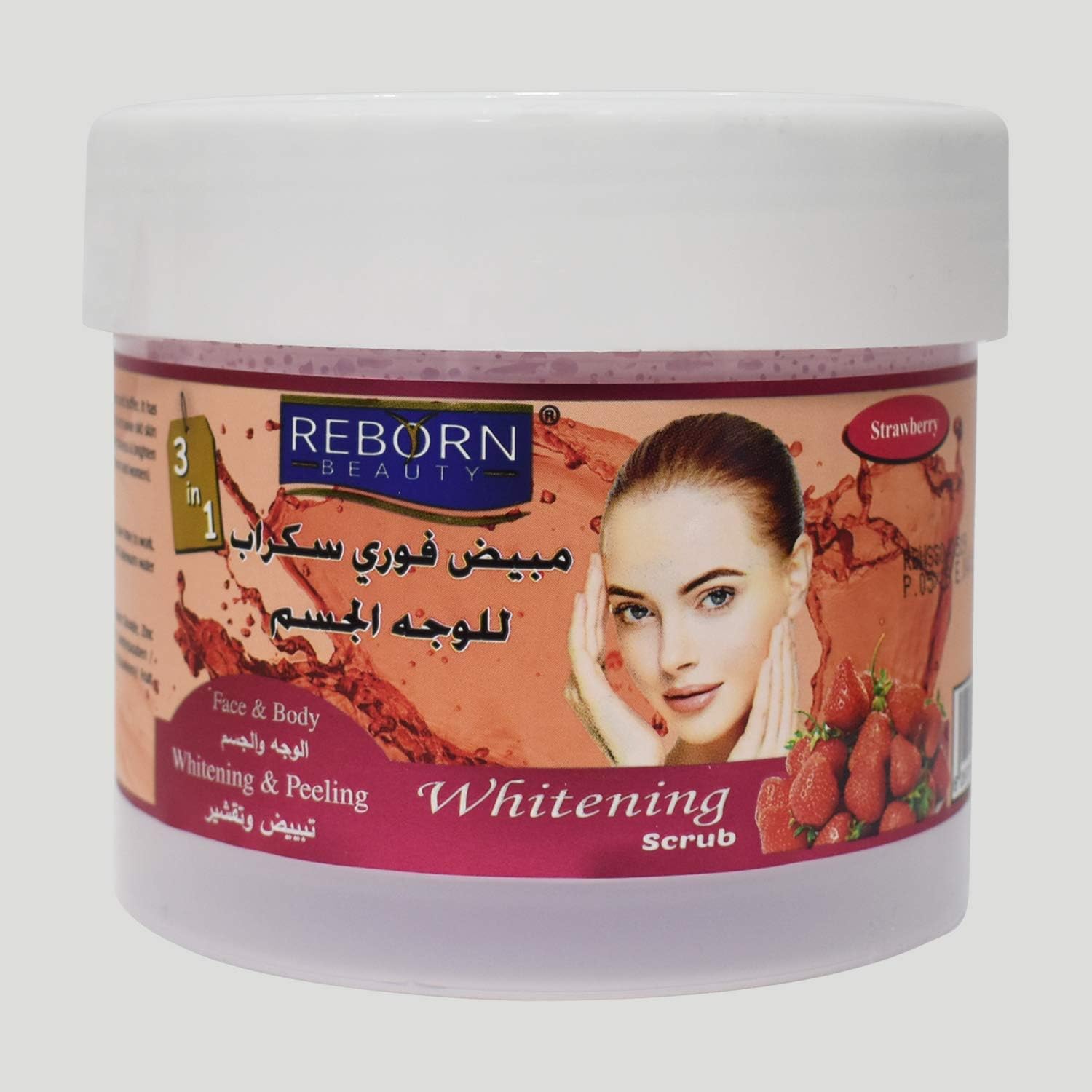 3 in 1 Strawberry Whitening Scrub For All Skin Types - 500ml