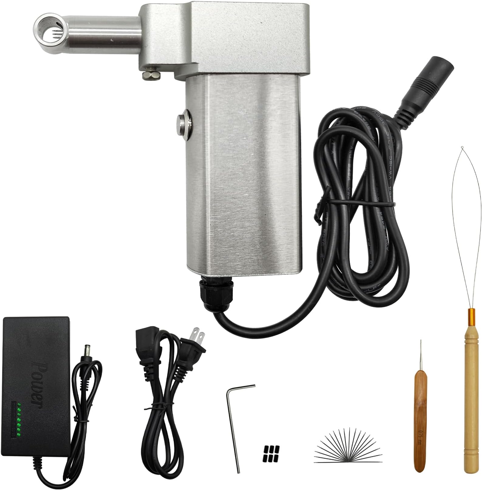 Dreadlocks Machine, Handheld Automatic Dreadlock Machine, DIY Dreadlocks, Dreadlock Machine Kit Portable, Dreadlock Maker for Locs, for Long Human Hair and Synthetic Hair, 5 Year Warranty