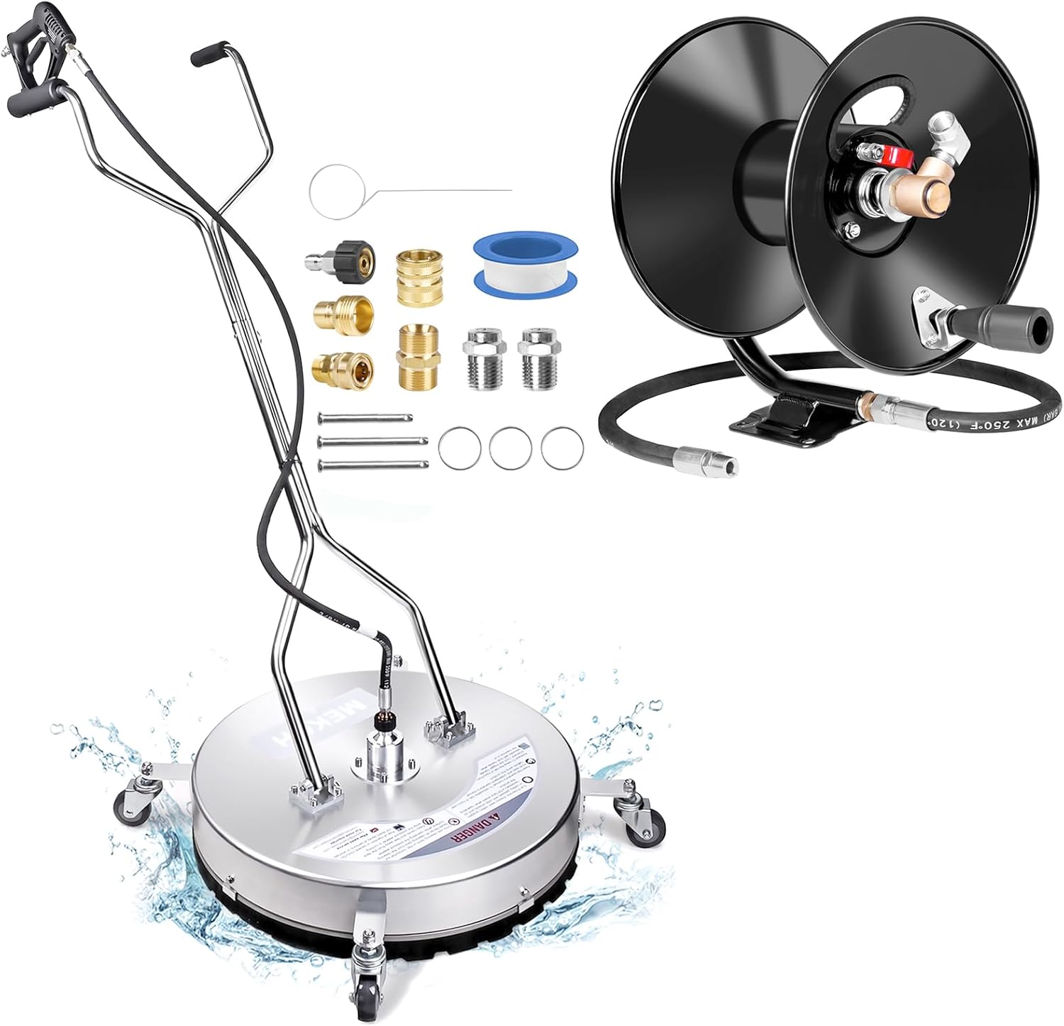 MEKOH Pressure Washer Surface Cleaner 24'' & Pressure