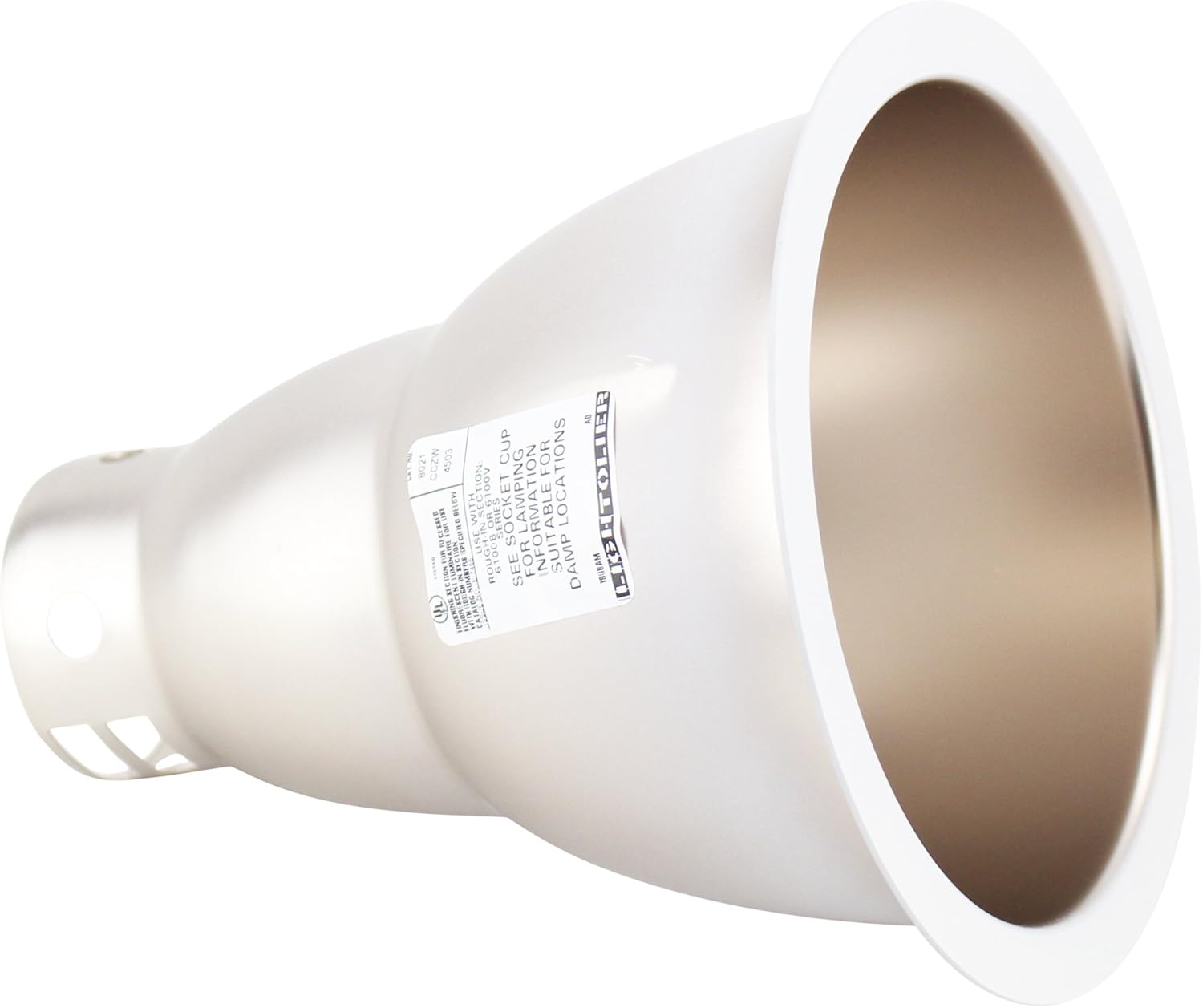 Lightolier 8021CCZW Recessed Downlight, side view
