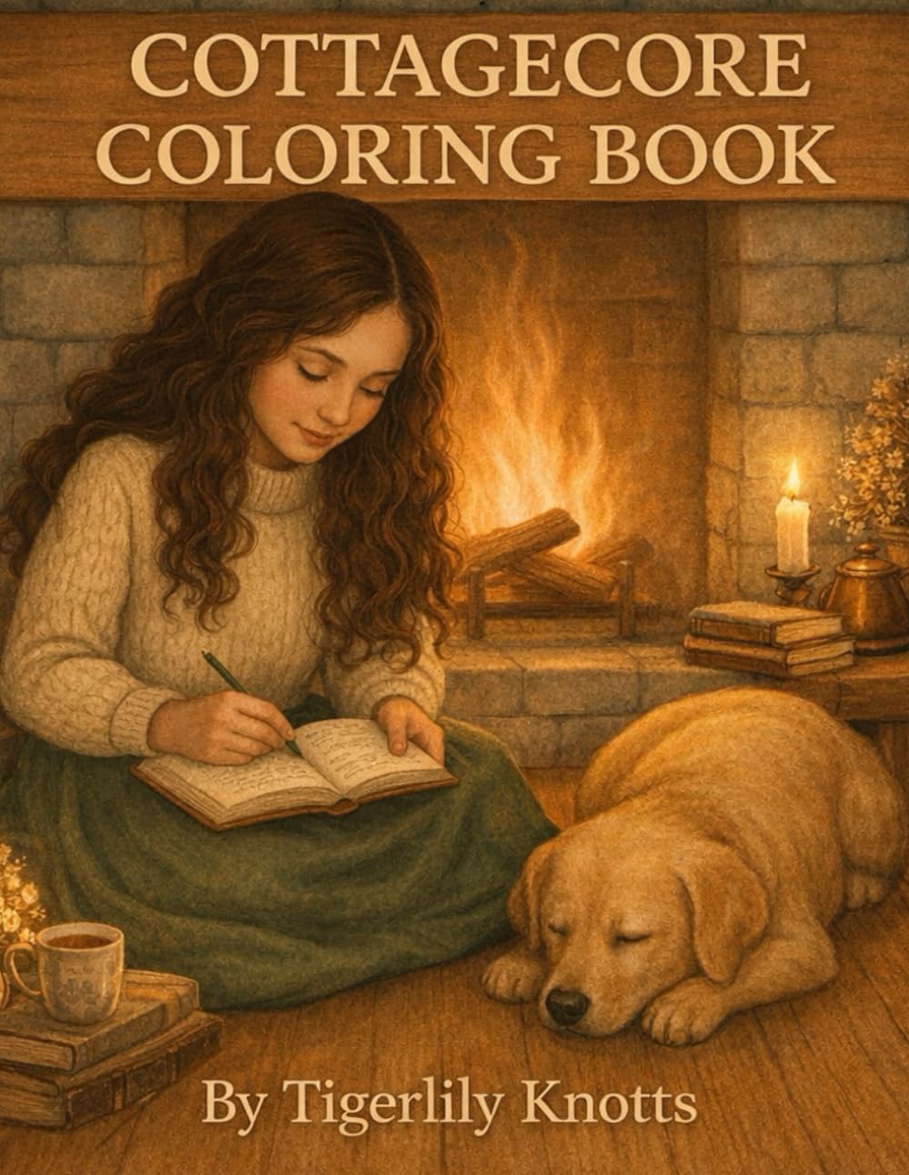Cozy Cottagecore Coloring Book: 100 Pages of Calming Nature Scenes and Vintage-Inspired Art