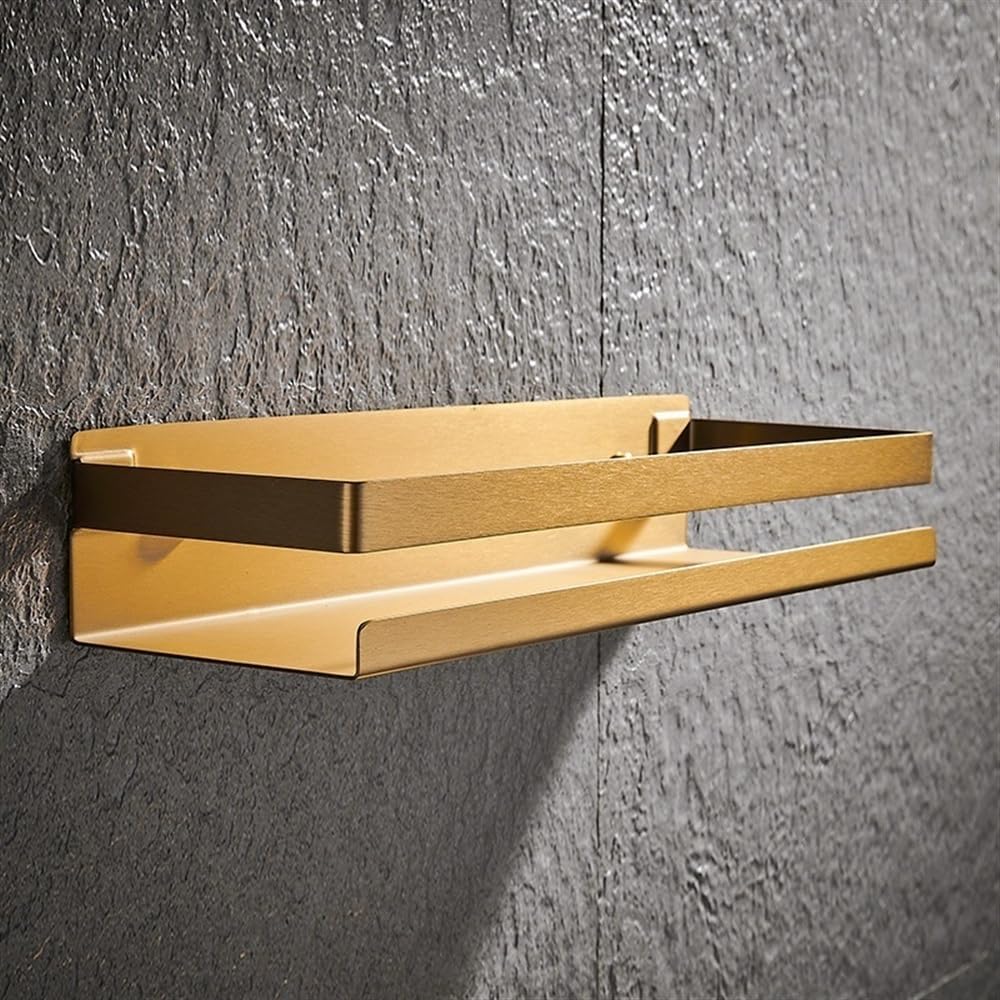 Repisas Para Baño Estante de ducha de acero inoxidable, moderno estante de ducha mate de 20 a 50 cm, organizador de estante de ducha de metal rectangular montado en la pared, accesorios de baño Estant