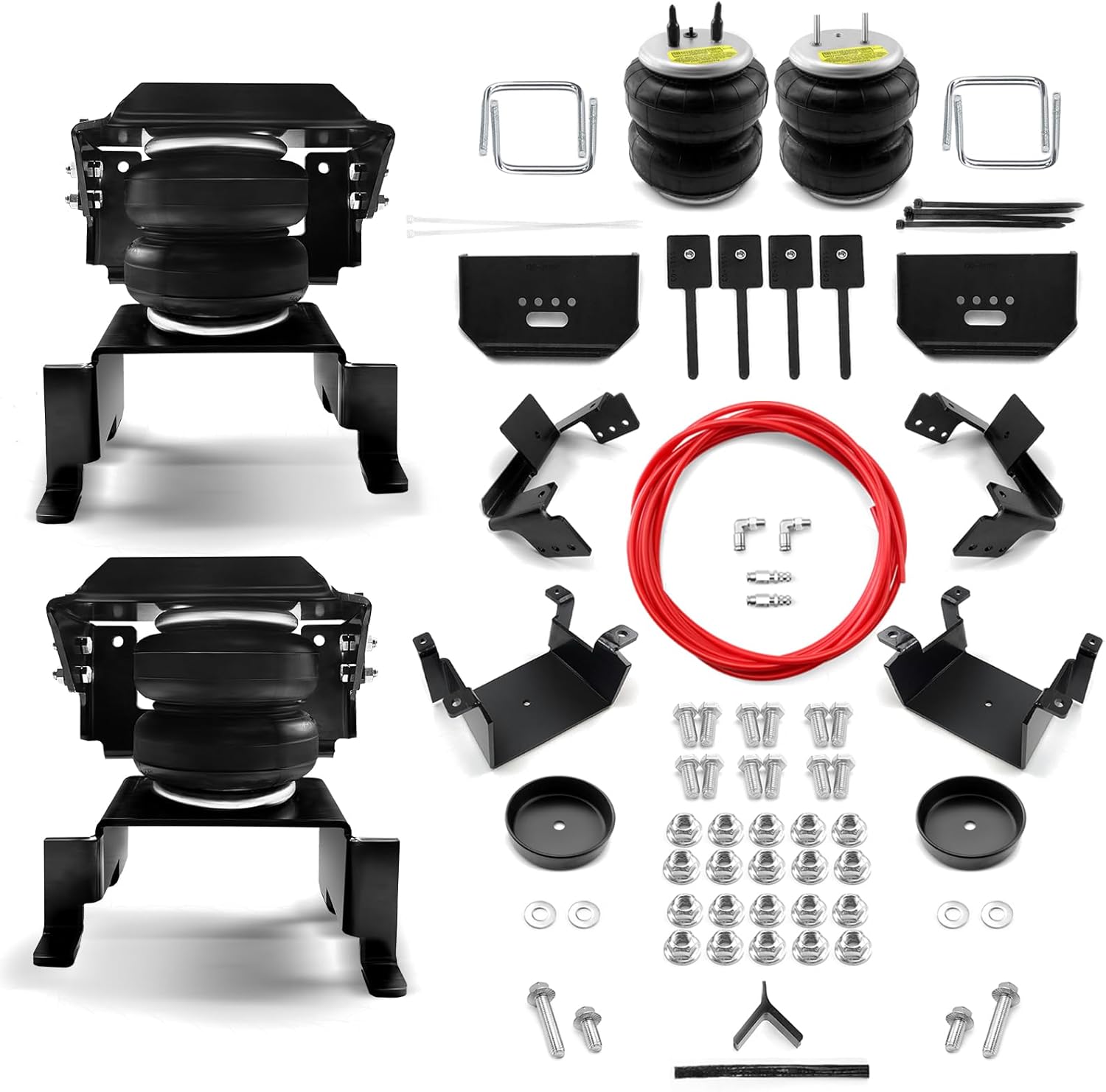 MILLISEC Air Spring Bags Suspension Kit compatible with 2015-2025 Ford F-150 2WD and 4WD Car Rear Air Helper Springs Replaces W21-760-2582