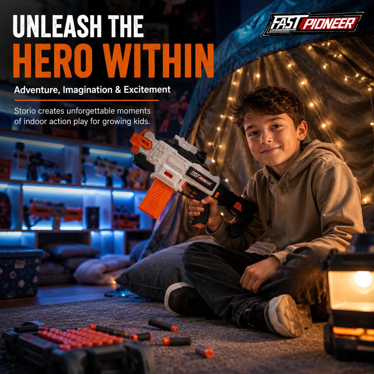 Storio Alpha Striker: Rechargeable Electric Toy Gun -2