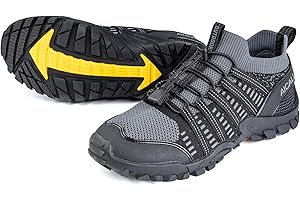 Men's Aqua Water Shoes for Hiking, Barefoot Beach Walking, Boating, Camping, and Fishing