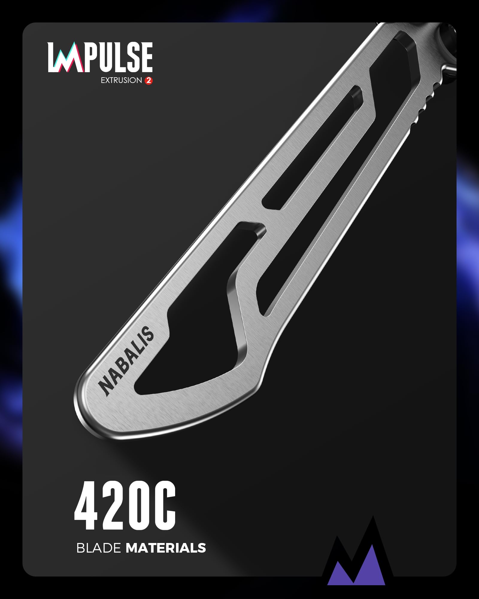 Nabalis Impulse Butterfly Knife Balisong Trainer for Practicing Flipping, Blunt Practice, No Edge Tool，Lightweight，Public-Friendly Metal Trainer