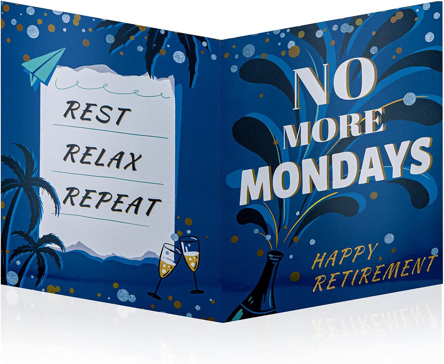 HOMANGA Jumbo Happy Retirement Card, 35x55 cm Retirement Guest Book