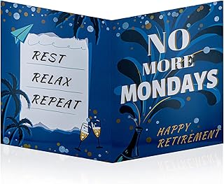 Jumbo Happy Retirement Card, 13.8 x 21.6 Inch Retirement Guest Book, Colleague Leaving Card, Good Bye Card for Colleague, Coworker, Boss, Retirement Decorations Party Gifts For Men, Women(WITH ENVELOPE)