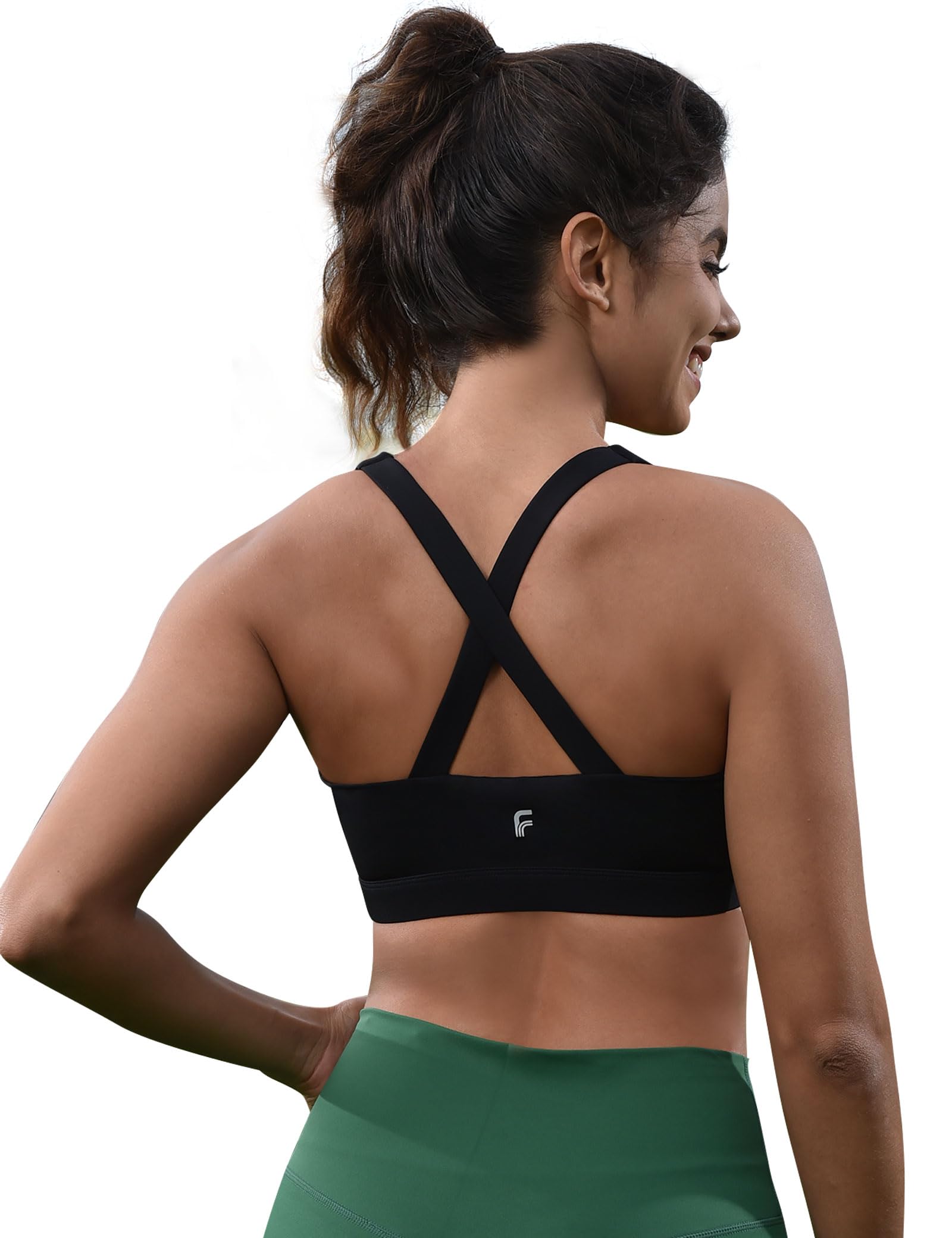 FUNMIRTH Crisscross Back Sports Bra