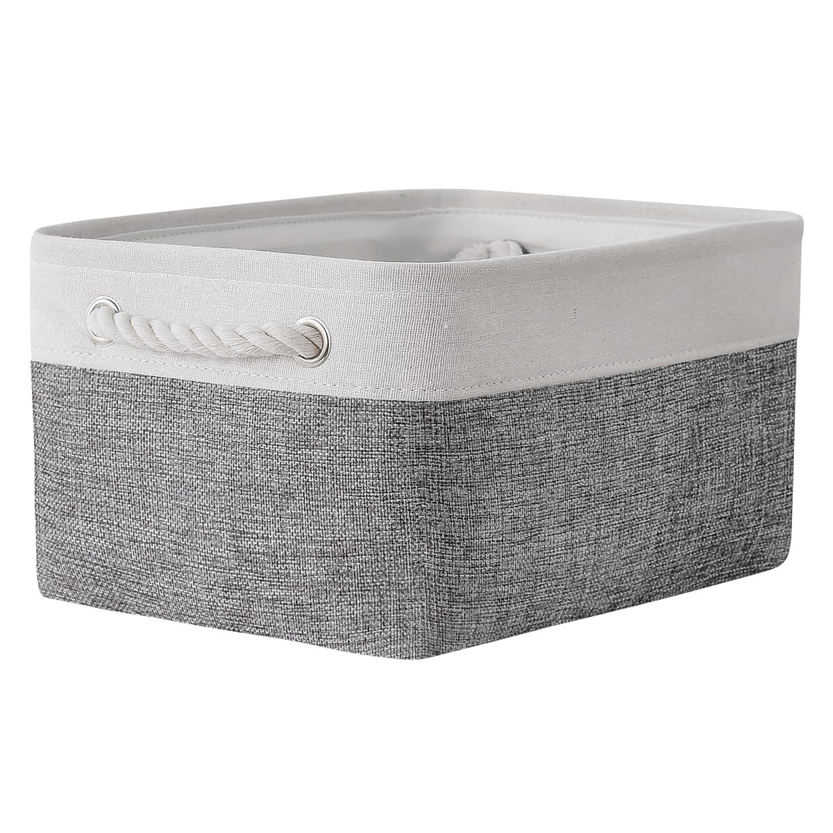 TheWarmHome Cesta de organización y almacenamiento para estantes, 1 paquete de contenedores plegables de 14 x 10 x 6.7 pulgadas, cubos de almacenamiento de tela para armario, organizador de juguetes