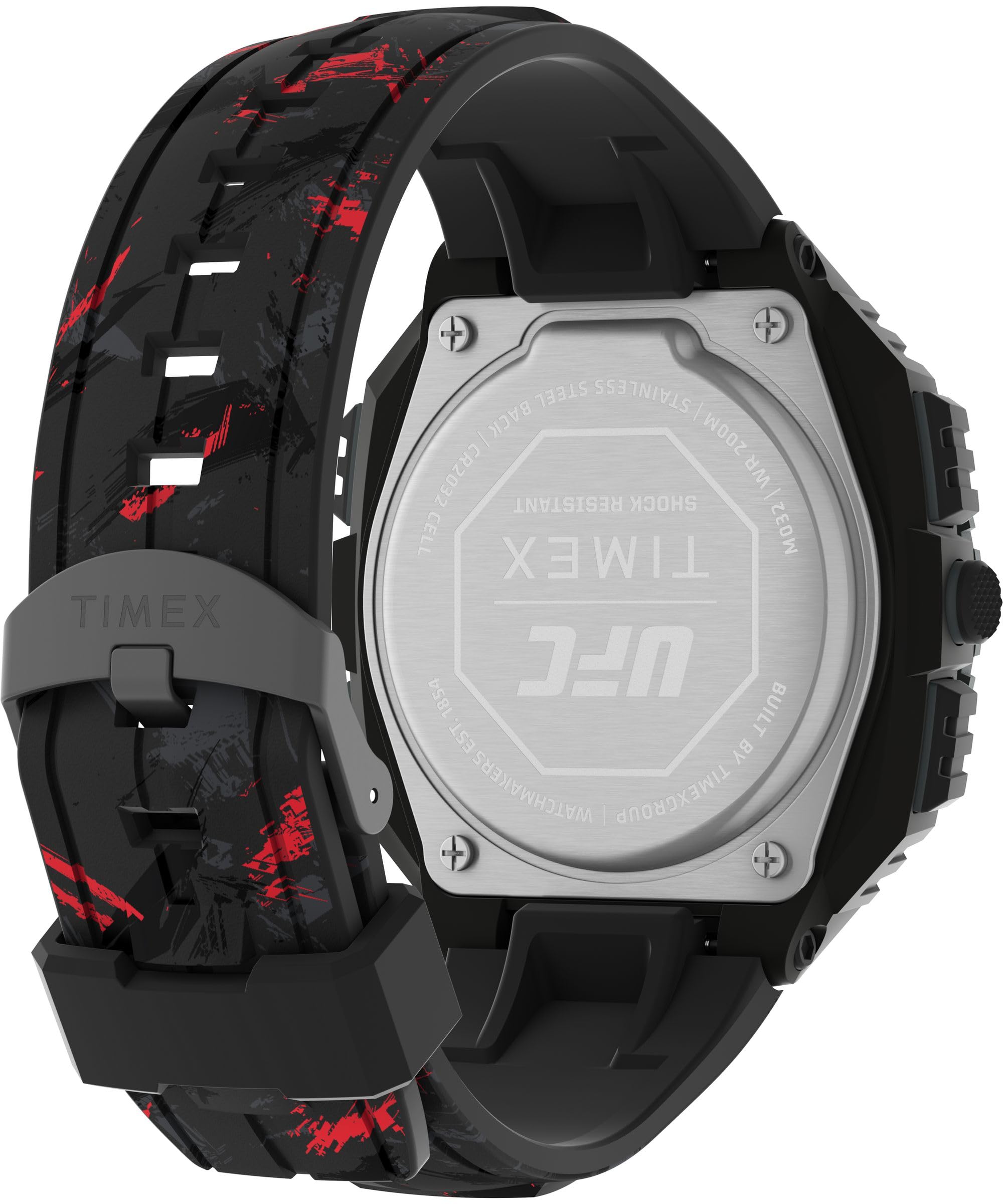 Timex UFC Strength Shock XL zegarek męski 50mm czarny gumowy pasek TW2V85100