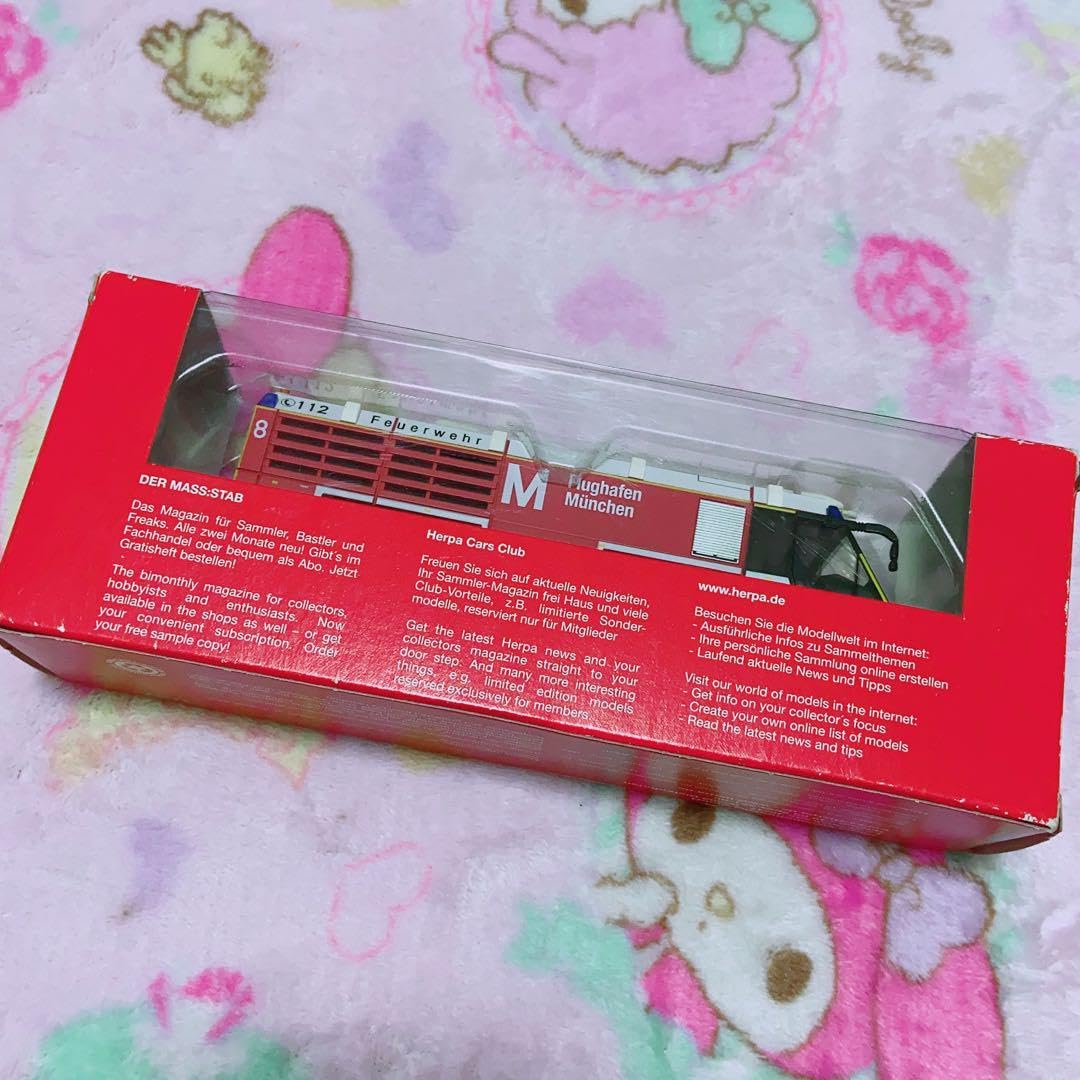 herpa ヘルパ 1/87 Ziegler Z8 空港消防車 Ziegler Z8 airfield fire truck - Die-cast model - Herpa 090094