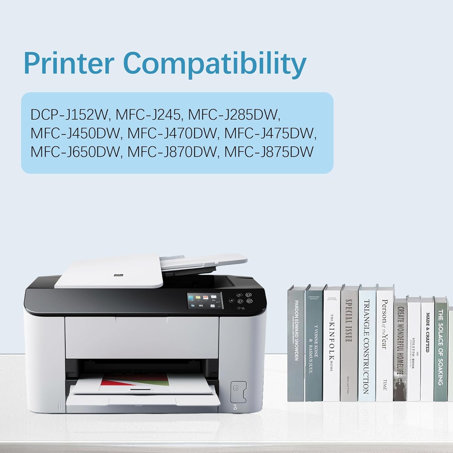 LC101BK High Yield Ink Cartridge Replacement for Brother LC101BK LC101XL LC101 Black Ink Cartridge MFC-J245, MFC-J285DW, MFC-J450DW Printer (Page Yield Upto 350 Pages, 1 Pack)