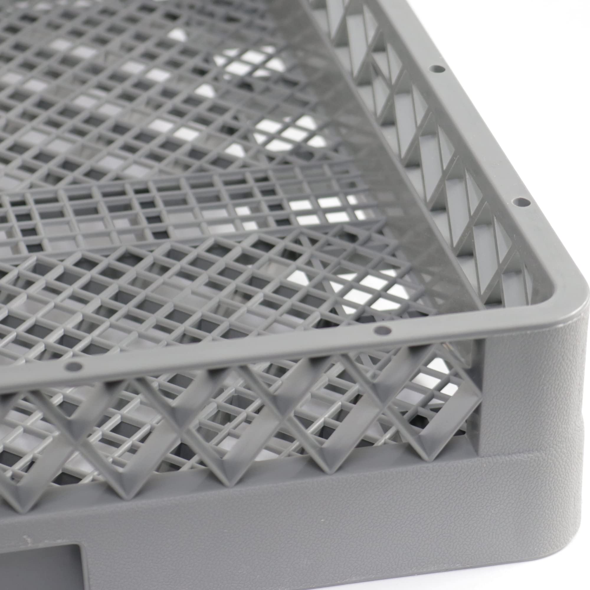 3 cestas para vasos, cubiertos, tazas, cesta fina, sin división, 50 x 50 cm, para cubiertos o lavavajillas, para lavavajillas comercial, para cubiertos y piezas pequeñas