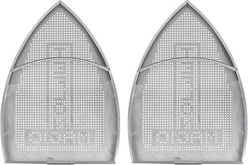 2pcs Cubierta de hierro antiadherente Zapato de hierro eléctrico de aluminio Herramienta asistente de hierro Único de hierro Accesorio de placa de
