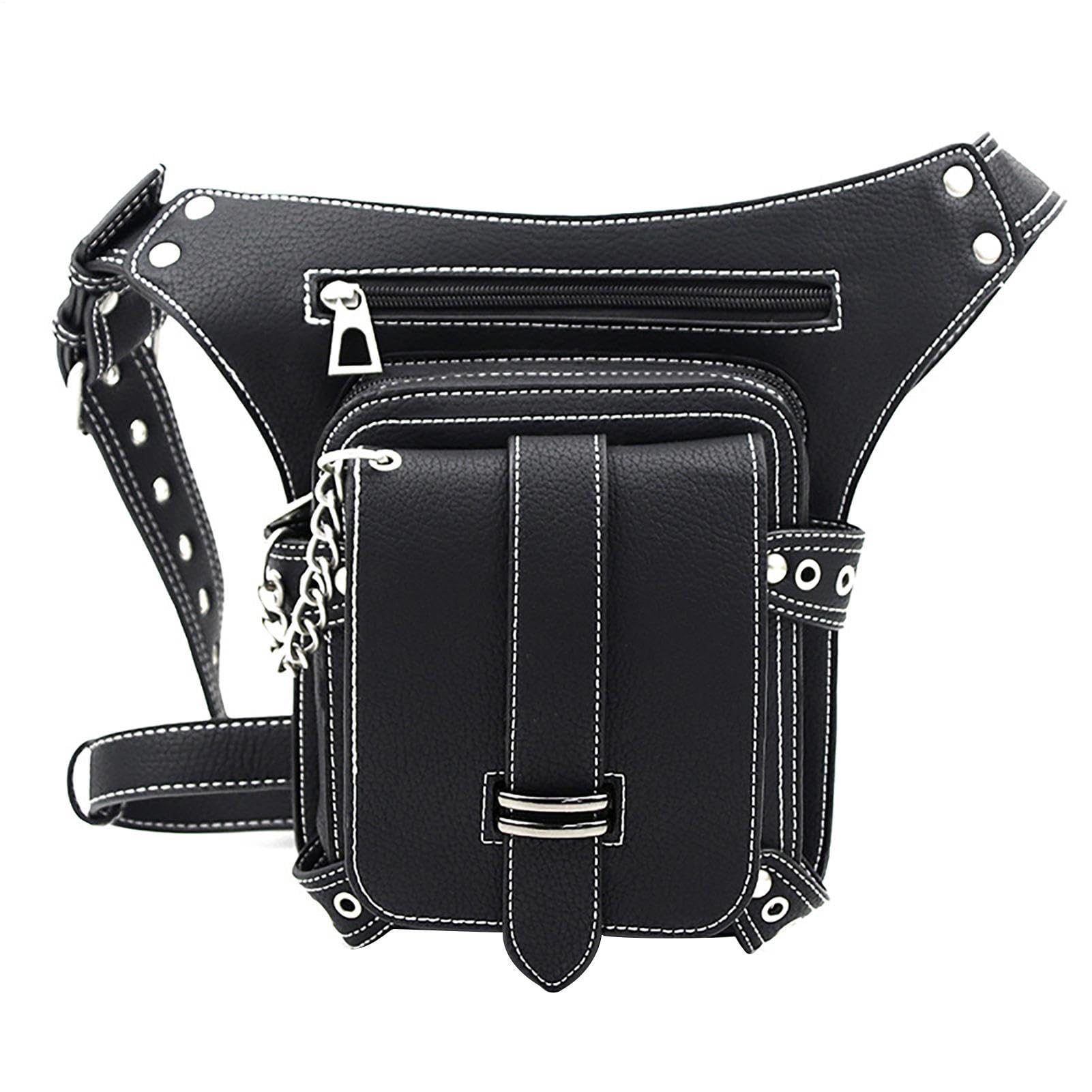 Steampunk - Bolsa de pierna para moto, bolsa para la pierna, impermeable | para hombre, accesorios para moto