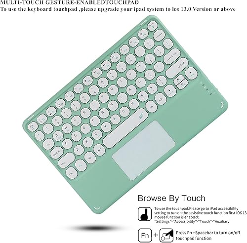 Miniatura 6 de Keyboard Case for iPad Air 11'' 2024  iPad Air4 Air5 with Touchpad Magnetic Detachable Bluetooth Keyboard Slim Smart Touch Keyboard Round Key with