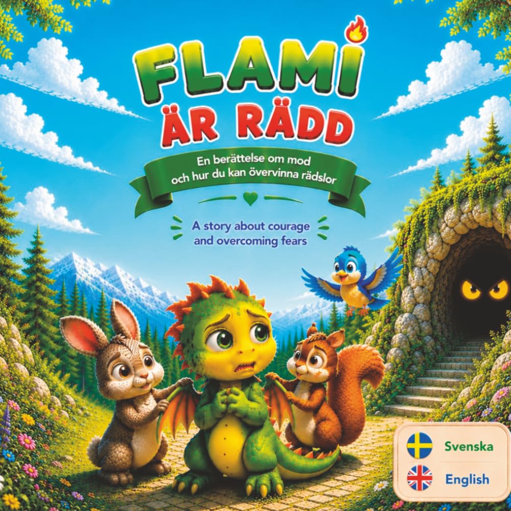 FLAMI ÄR RÄDD – Bilingual Edition: En varm tvåspråkig barnbok på svenska och engelska om rädsla, mod, känslor och självförtroende för barn 3–8 år (Flami Bilingual Adventures)