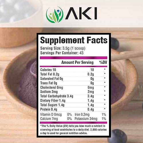 Miniatura 3 de AKI Acai Powder - Nutre tu cuerpo con vitaminas y nutrientes ideales, polvo para batidos, sin OMG, vegano y sin gluten (5.30 onzas  5.29 oz)