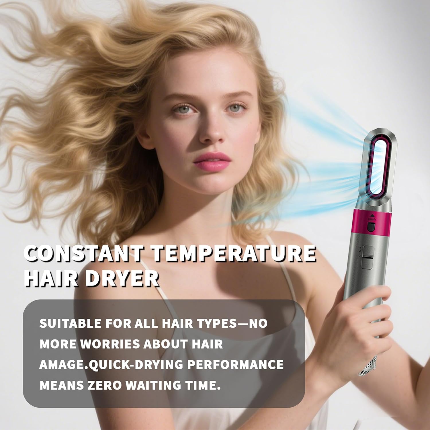 5-in-1 Hair Dryer Brush (Rose)