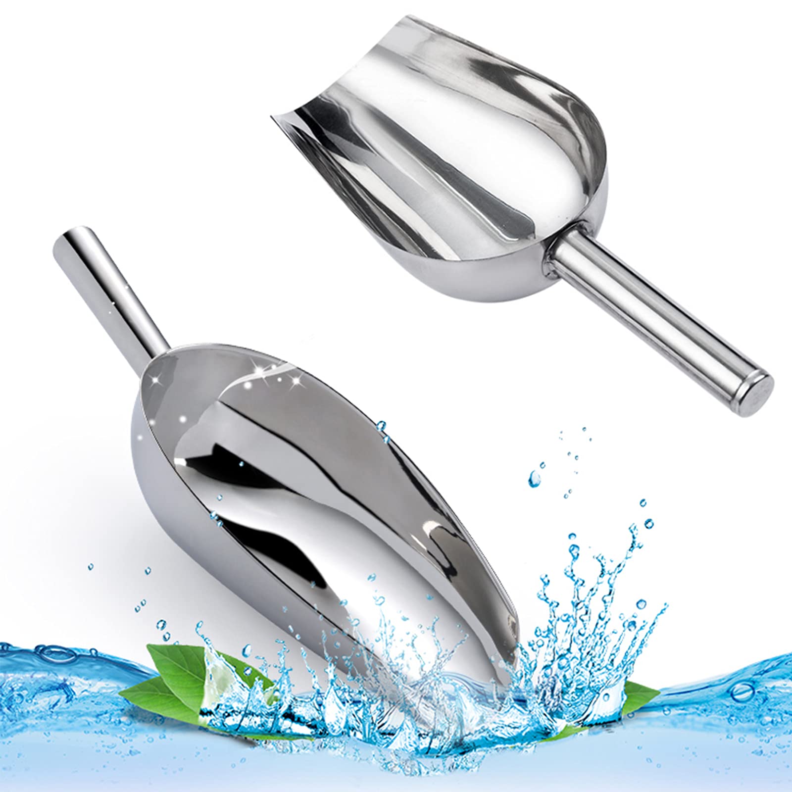 Pelle Multifonction Acier Inoxydable Space Home - Lot De 2 Pour Glace, Sucre, Farine