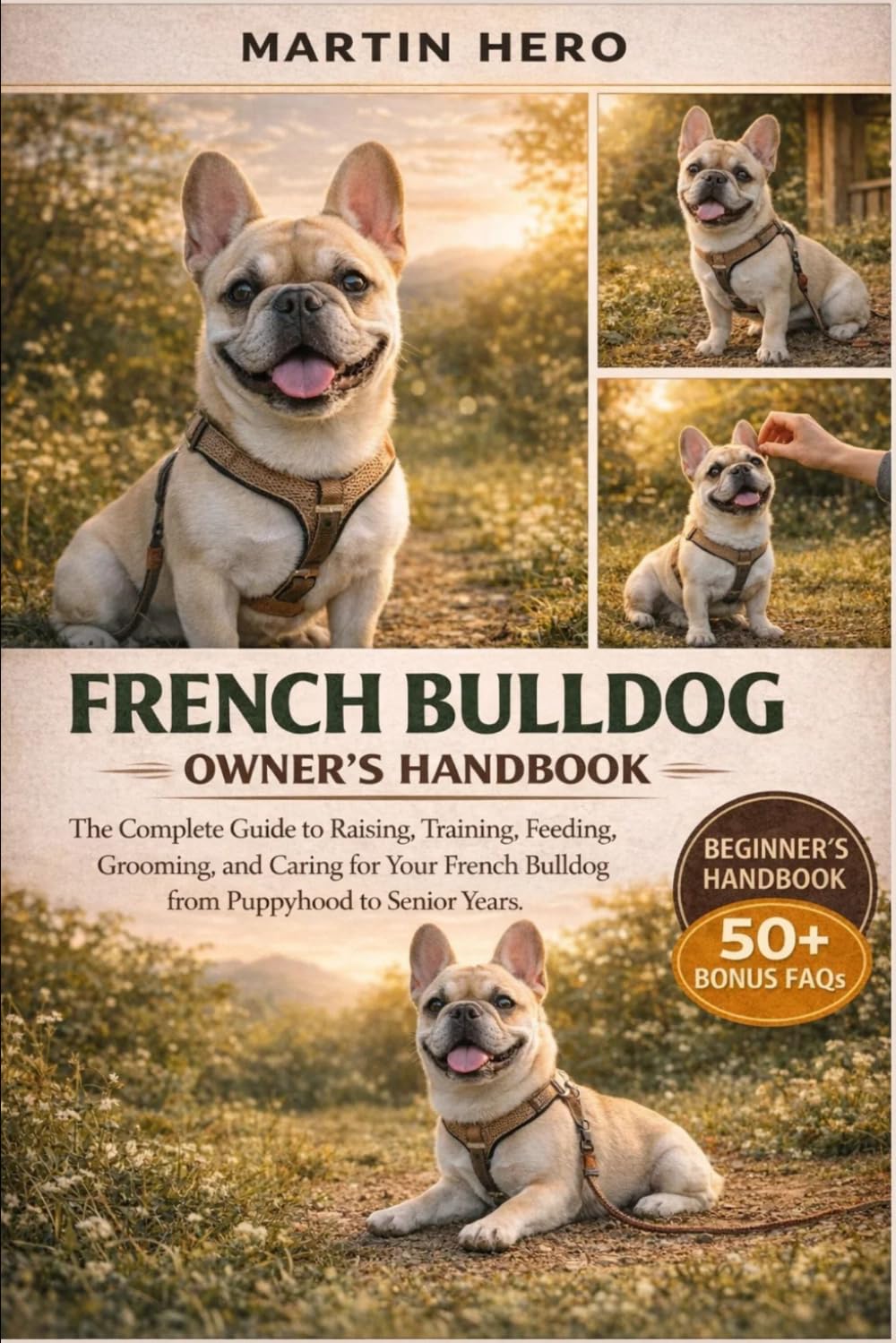 FRENCH BULLDOG OWNER'S HANDBOOK: The Complete Guide to Raising, Training, Feeding, Grooming, and Caring for Your French Bulldog from Puppyhood to Senior Years.