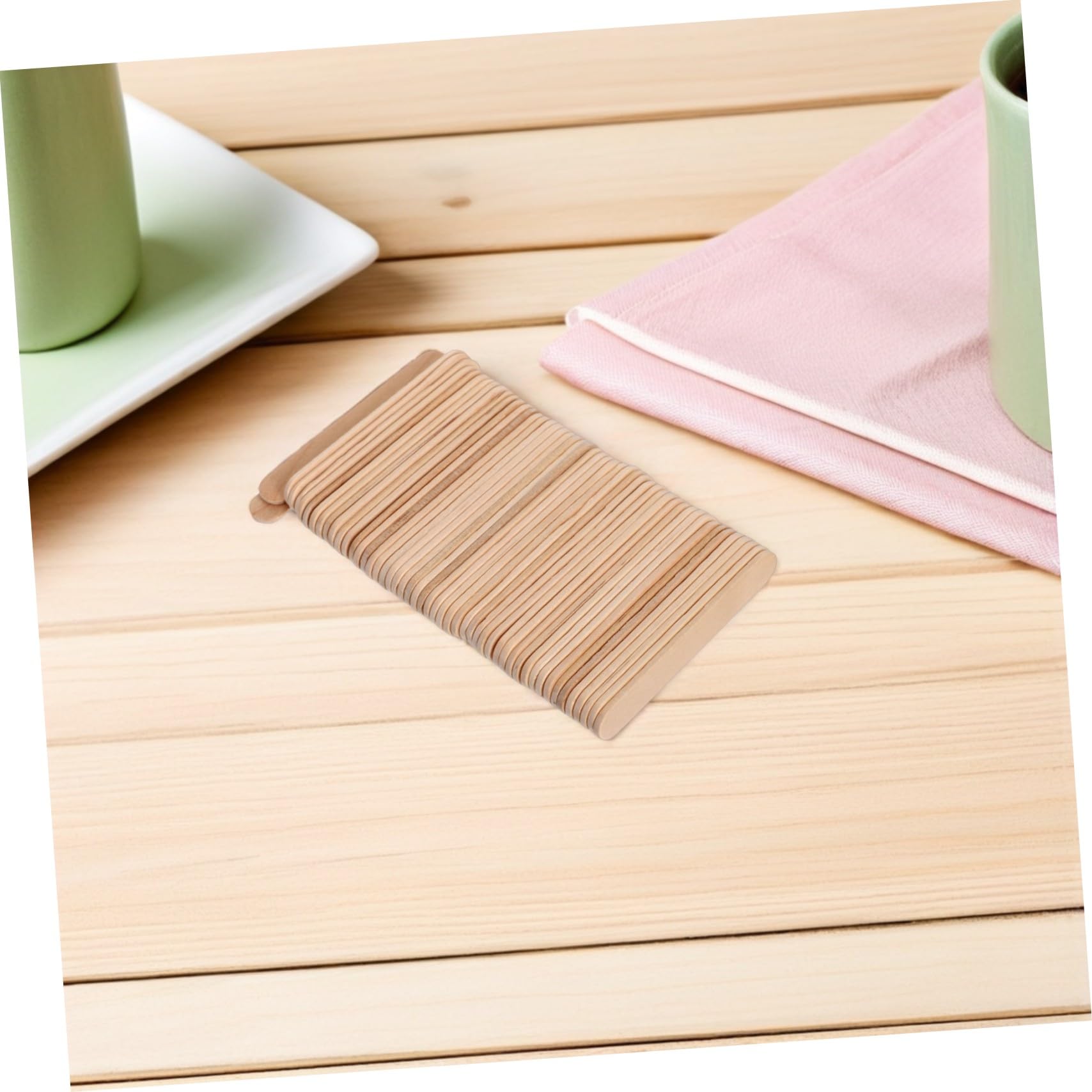 1000 Piezas Palitos de Madera para Manualidades sin Astillas Palos Largos para Proyectos Creativos Infantiles y Modelismo