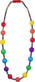 Windy City Novelties - Light up Rainbow LED 46” Bead Necklace | for Pride | Mardi Gras Party Supplies Party Favors Raves EDM Concerts Weddings Birthdays