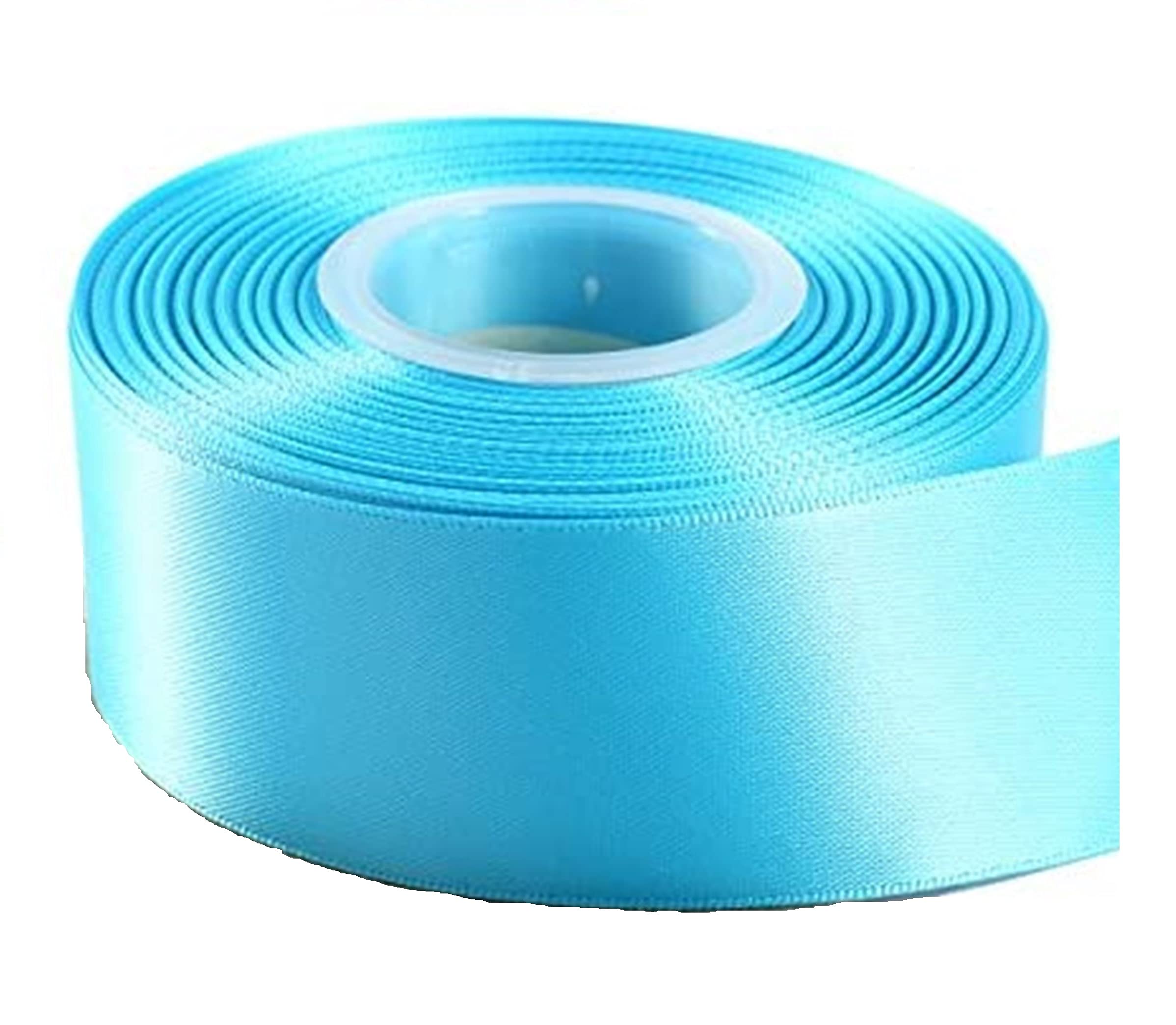 Double Faced Satin Ribbon -23 Metre, Perfect for Wedding, Gift Wrapping, Bow Making & Other Projects (50mm X 23 Metres, Turquoise)