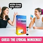 Lucky Egg Misheard Music (English Version) – Guess The Song or Artist with 500 Lyrical Nonsense Cards – Hilarious Music Games for Adults & Teens – Family Card Games for Karaoke & Parties