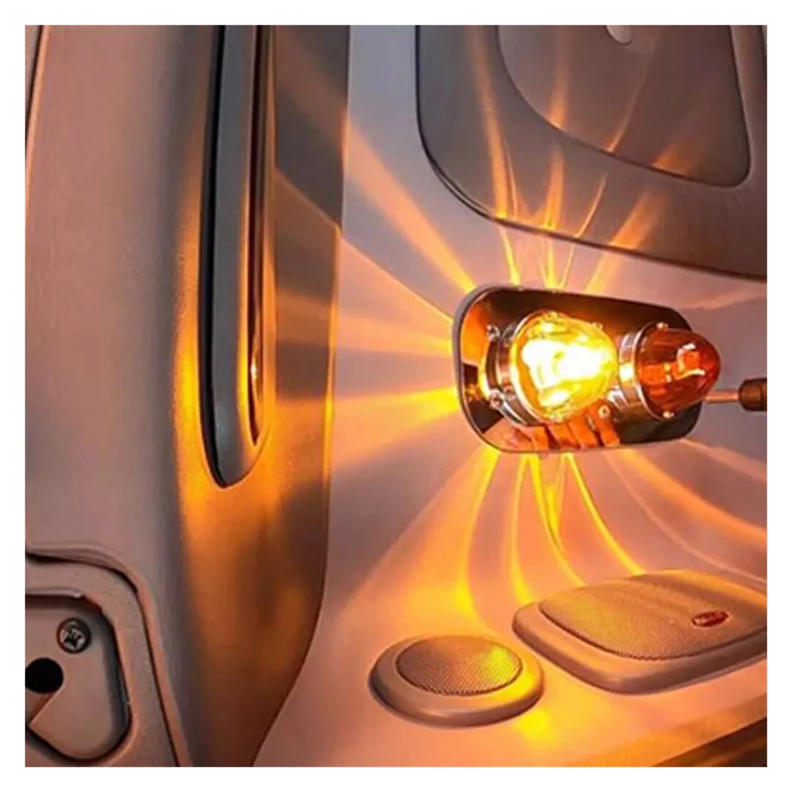 10 sztuk akcesoriów kempingowych, oświetlenie sufitowe do przyczep kempingowych, lampa do czytania w środku, bursztynowa, przezroczysta soczewka, światło dachowe do kampera, przyczepy kempingowej Do m
