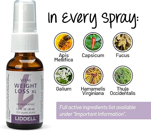 Miniatura 4 de VITL Weight Loss XL Liddell Homeopático líquido 1 oz