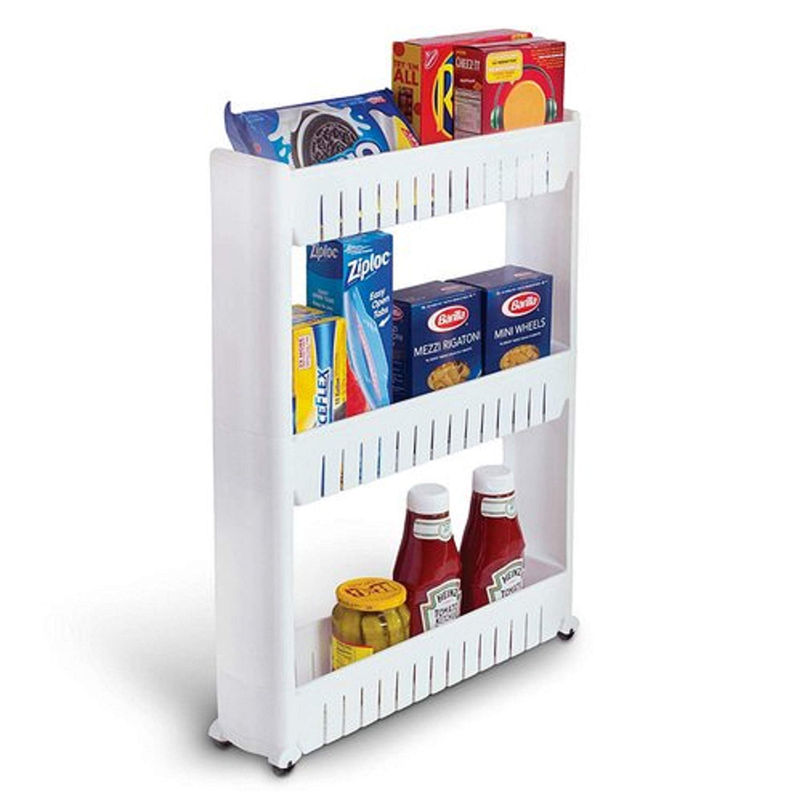 Buy TBM Slim Slide Out Kitchen Trolley Storage Shelf Organiser Moving