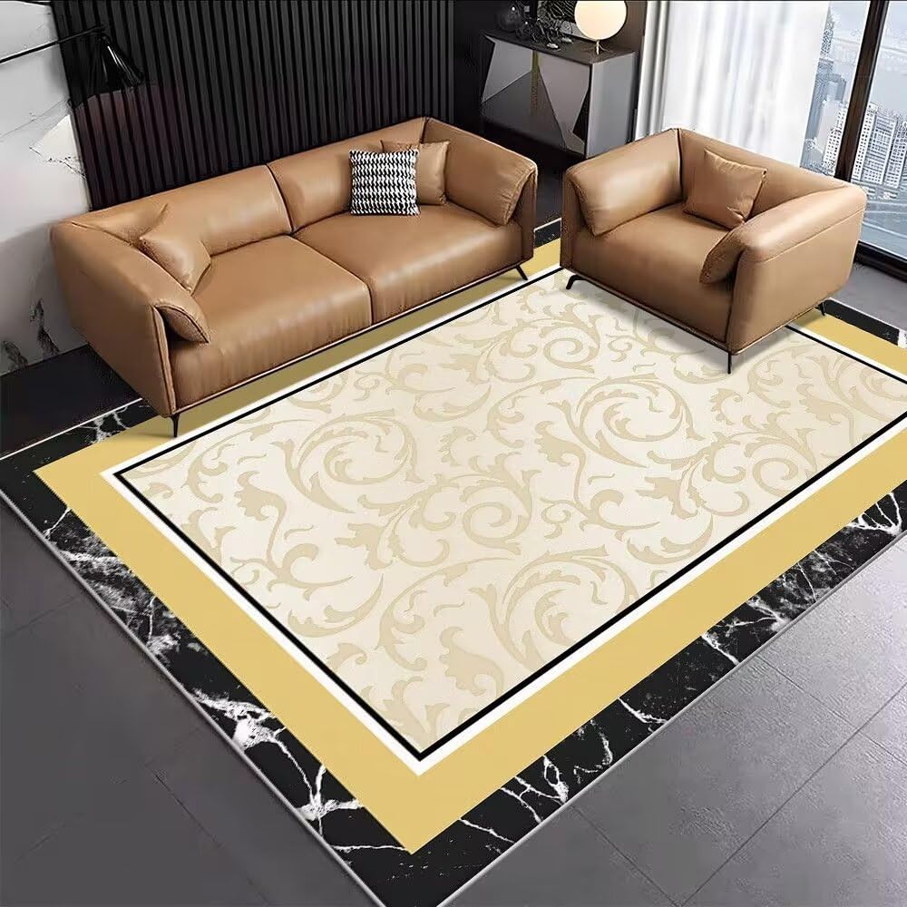 Tapis de salon antidérapant et sécurisé pour personnes âgées, 140x200cm