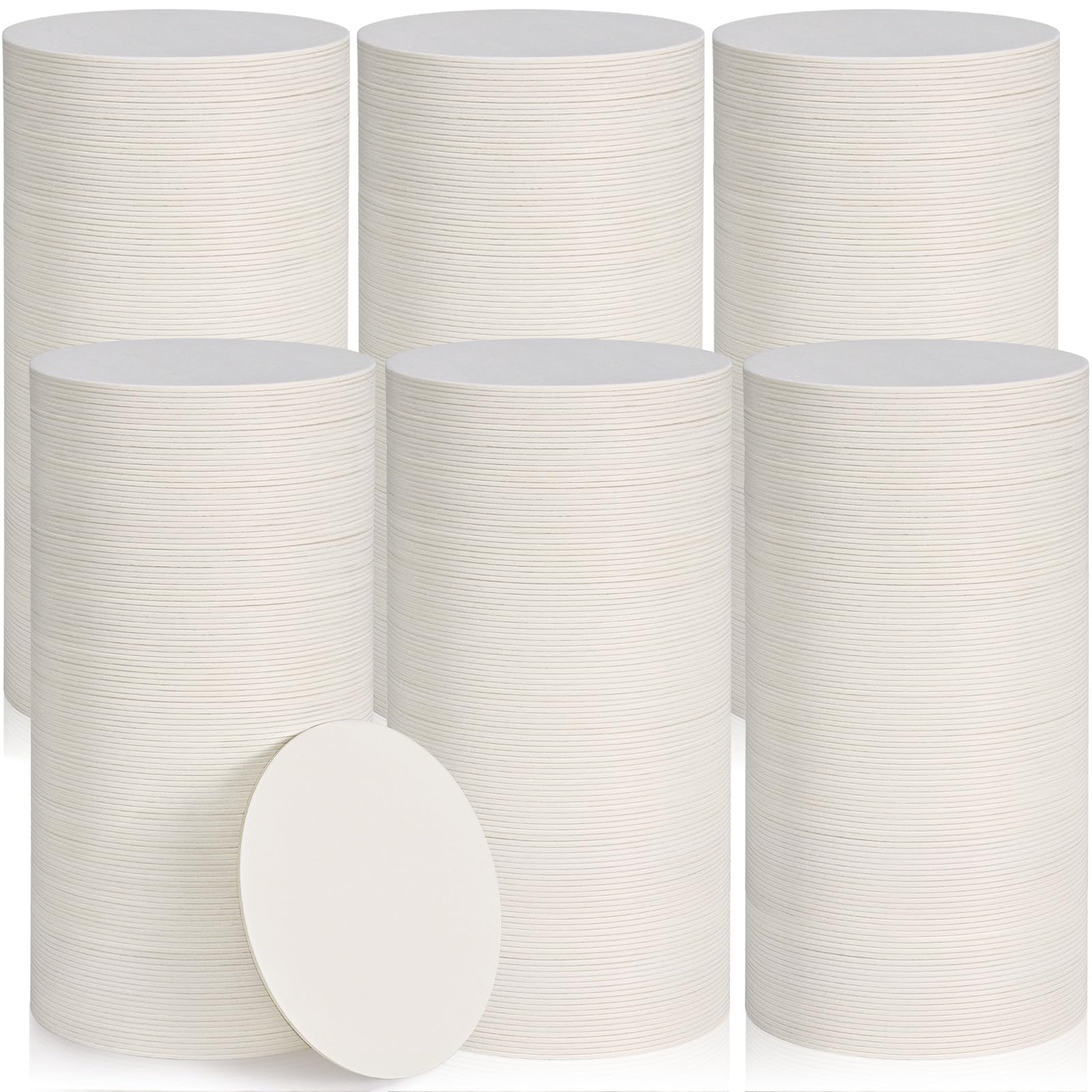 800 PCS Disposable Paper Coasters, Thickened 1.5mm 4 Inch Cardboard Blanks