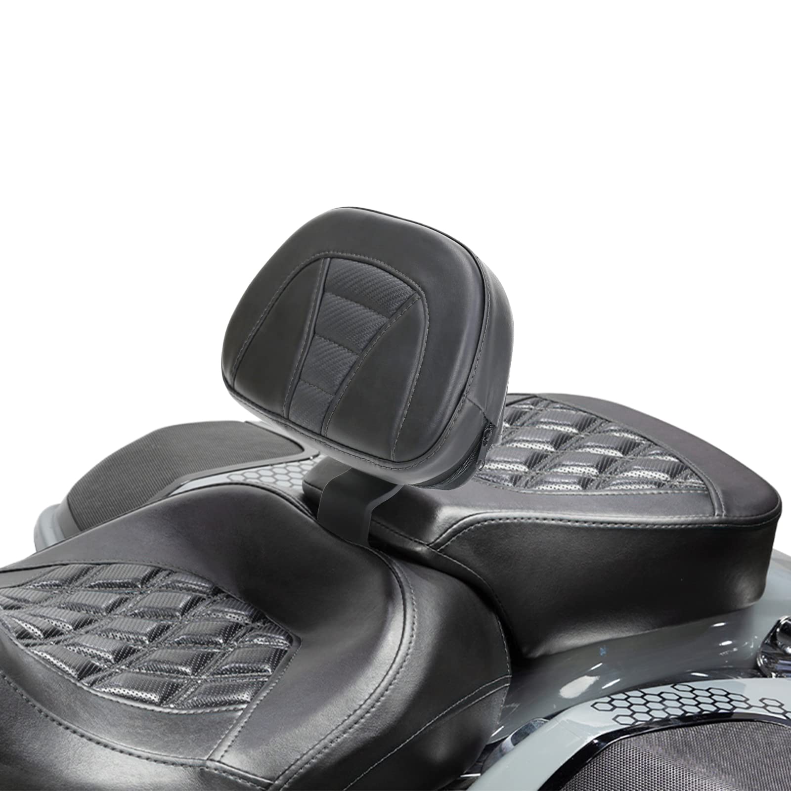 Front Driver Backrest Pad Fit For Harley Touring CVO Street Road