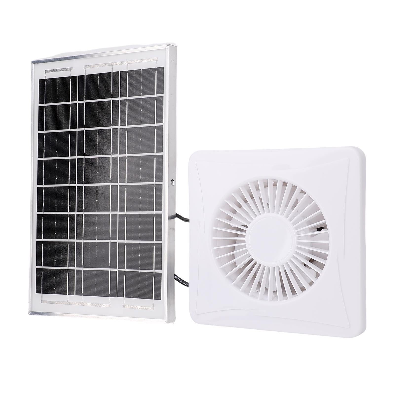 Rengue Solarbetriebener Dachventilator 6W, 4-Zoll-Lüfter für Hühnerstall