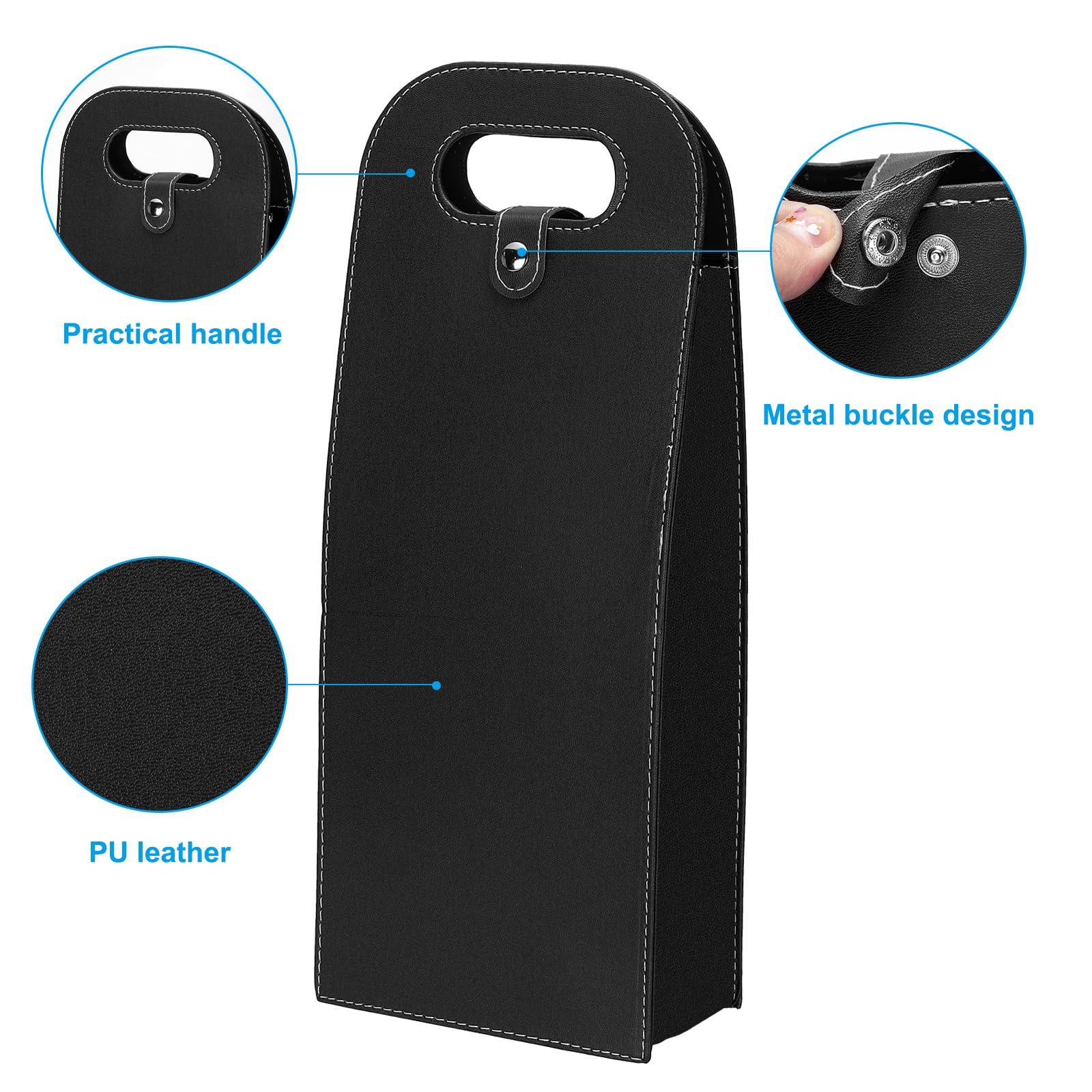 PATIKIL 2 Bottle Wine Gift Bag - Image 3