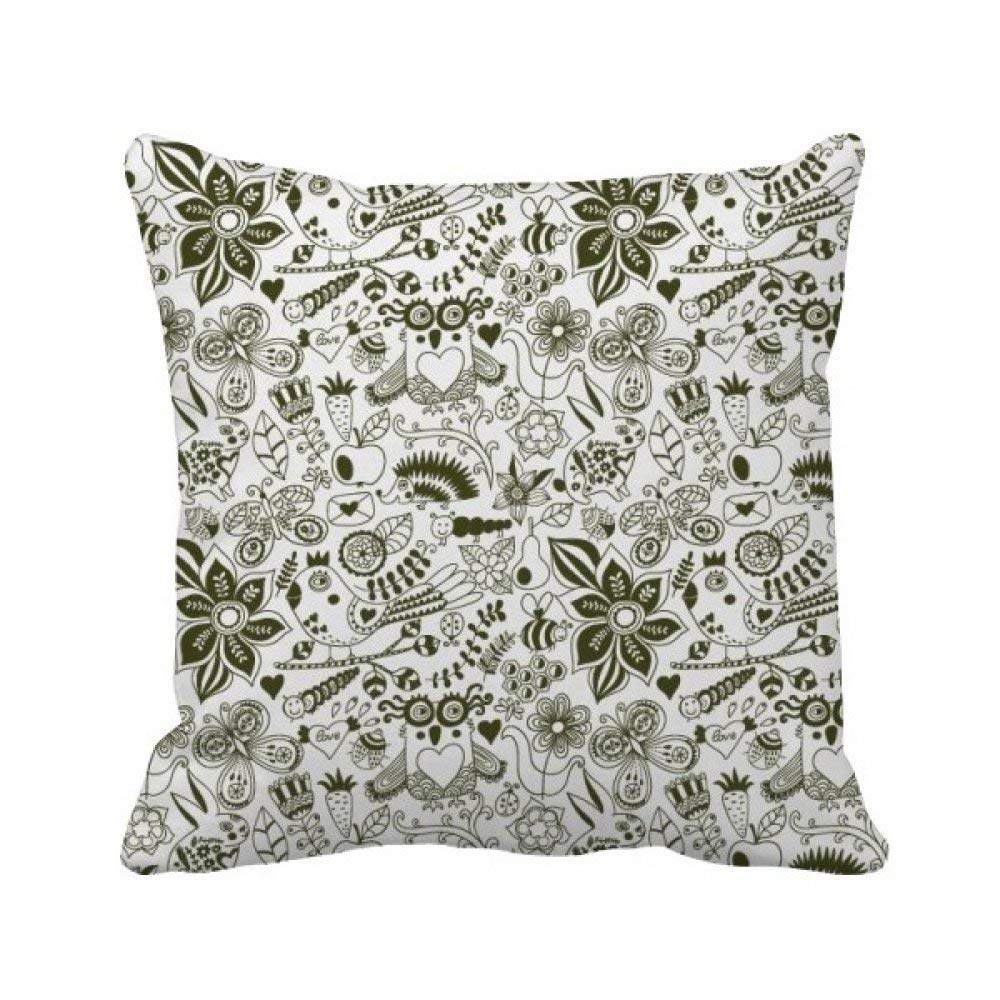 Housse de coussin carnaval noir et blanc pour décorer un salon chic