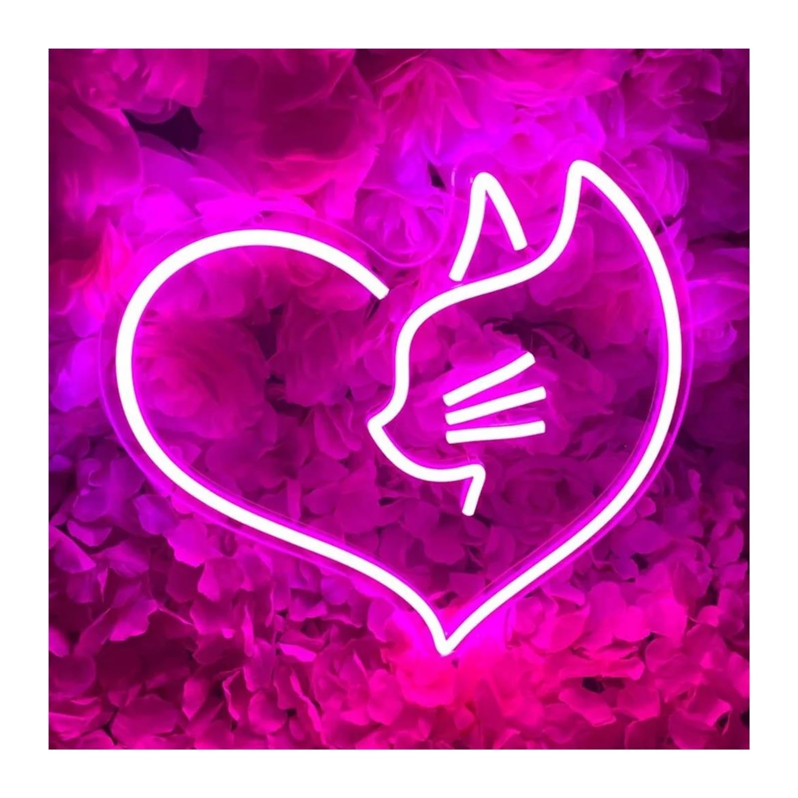 néon signe Enseigne Au Néon Chat, Alimentée Par USB, Décoration Murale Esthétique, Lampe Décorative Polyvalente Pour Chambre Mignonne, 35cm(UNE)