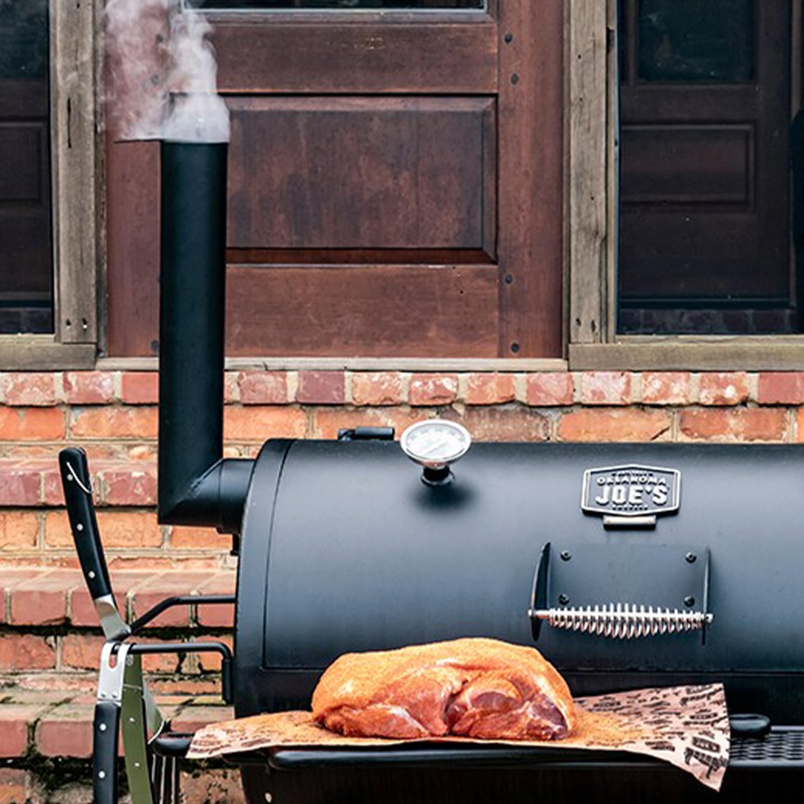 Juego de 2 rejillas de ventilación para ahumador de barbacoa, amortiguador de parrilla de acero inoxidable para ajustar el flujo de aire, piezas de repuesto para ahumador 5