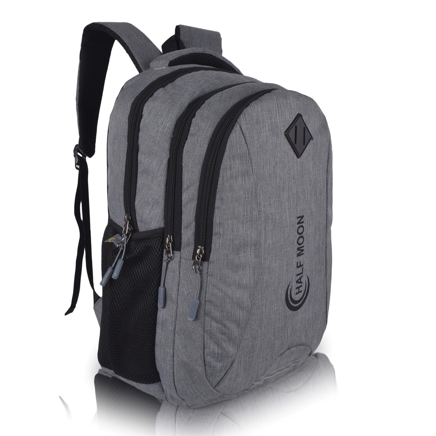 Half Moon Spring 34L School Bags For Boys/School Bag For Girls | Backpack For Men Or Backpack For Women | Water Resistant | 5 Zips Stylish And Trendy College Bag For Men & Women (Grey) (B09GG53CSL) Amazon Price History, Amazon Price Tracker