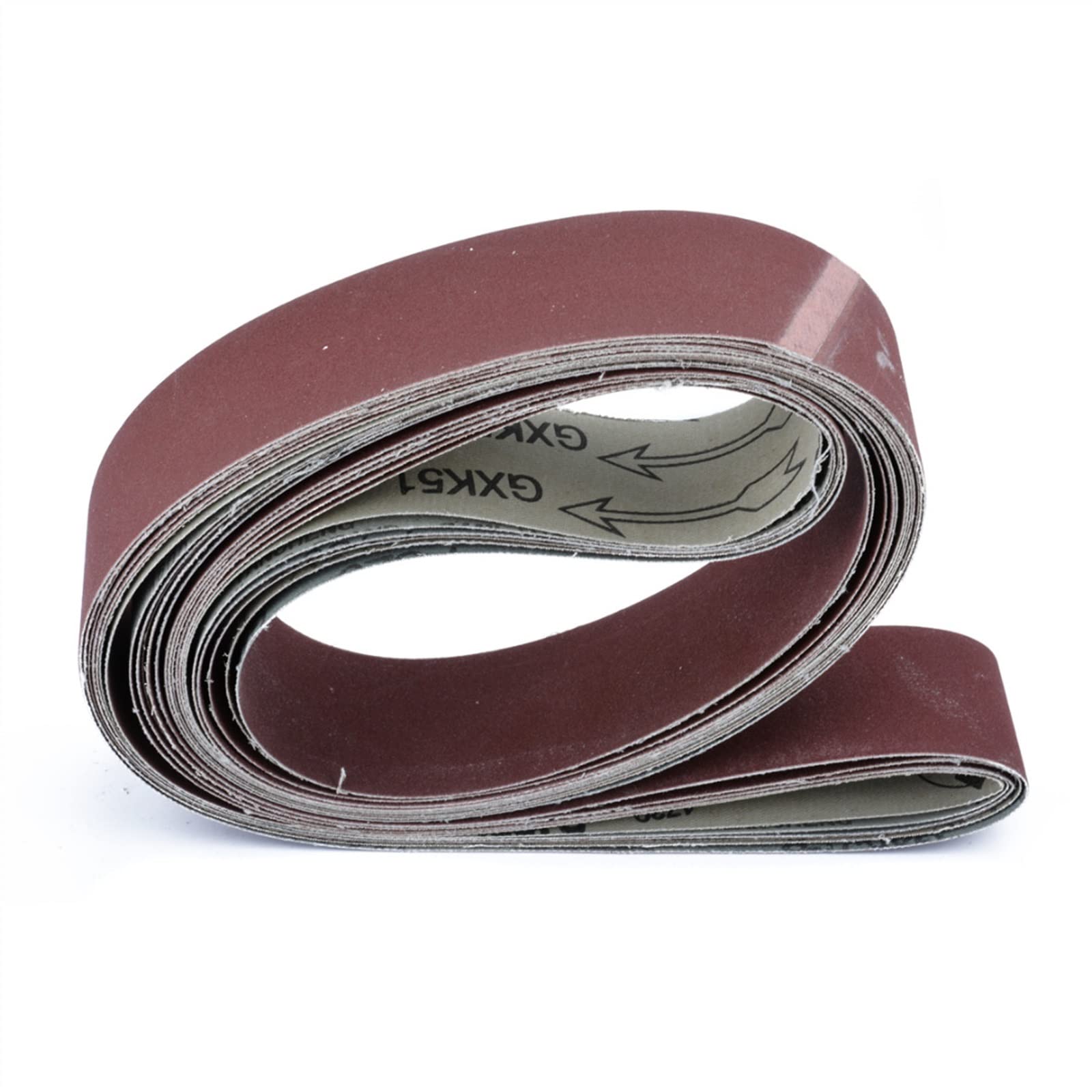 Rotolo di carta vetrata, carta vetrata fine, 6 nastri abrasivi a grana 2" x 72" 180/240/320/400/600/800 assortimento di grana for smerigliatura di metalli fasce in alluminio lucidatore levigatrice for