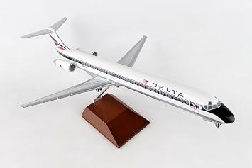 Daron Skymarks Delta MD-80 Widget Livery Model Kit with Wood Stand 1/100 Scale