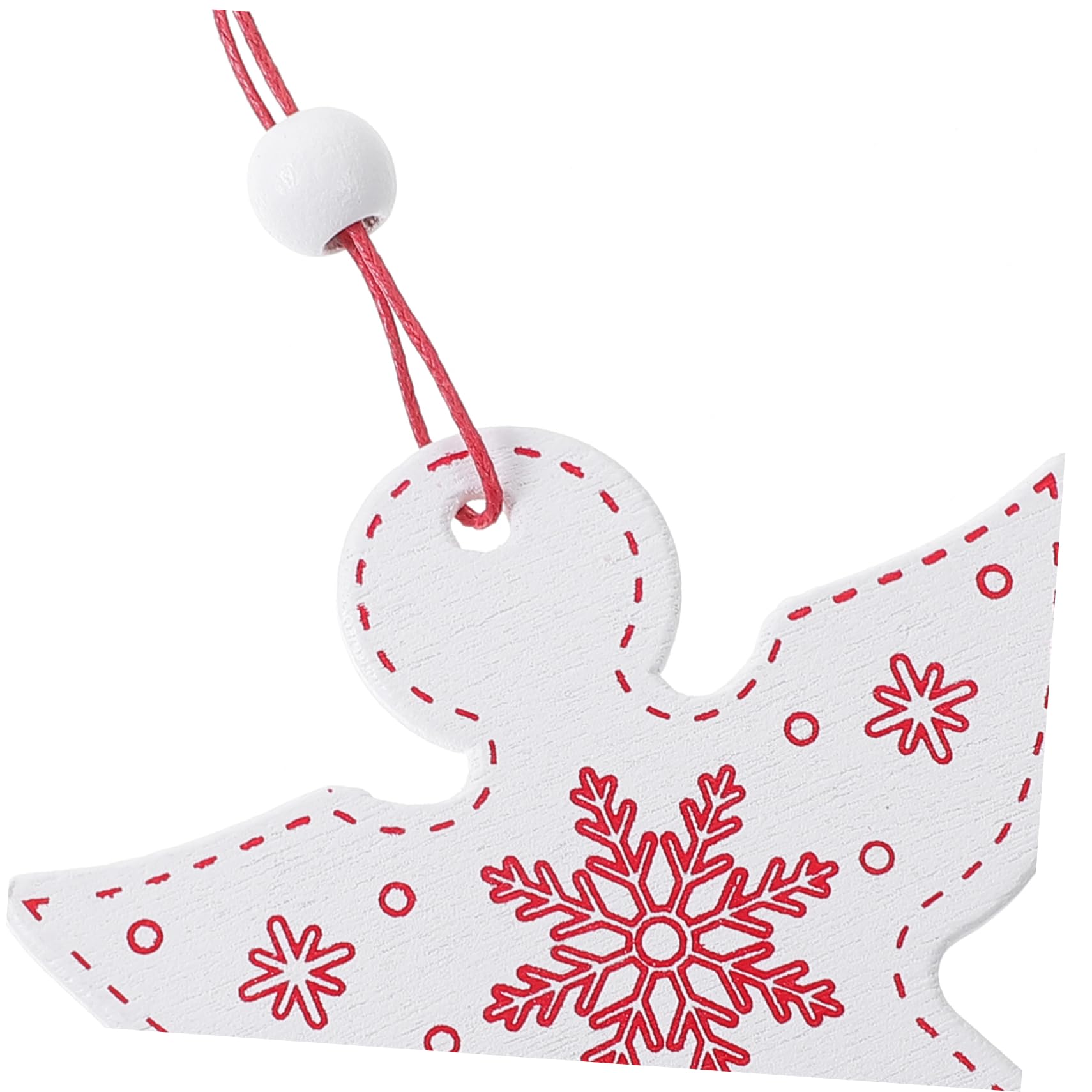 4 Juegos Colgante De Madera De Ángel Colgante De Decoración De Árbol De Navidad Adornos De Ángel Colgante De Navidad Adorno De Fiesta De Navidad Mini Bola Navideña 20 Piezas * 4