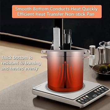 Automatic Pot Mixer Auto-Stirrer for Cooking - 40L/80L Self Stirring Kitchen Gadget with Adjustable speeds for Hot Pan, Saucepan - Easy-to-Use Food Tool Pot Accessories,40L