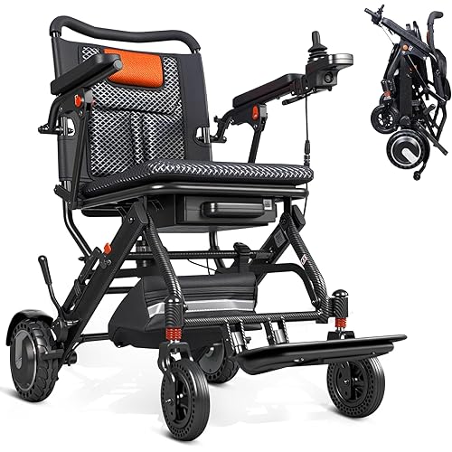 Electric Wheelchairs for Adults, Electric Wheelchair 25-Mile 20AH Battery, Powerful 500W Motor, Portable 39LBS Design, 3-Shock Absorption, Auto Brake for Travel Indoor Outdoor Use