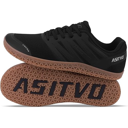 ASITVO Wide Men's Barefoot Zero Drop Sole Minimalist Width Toe Box Walking Shoes Sneakers TPU Toe No-Sew Upper