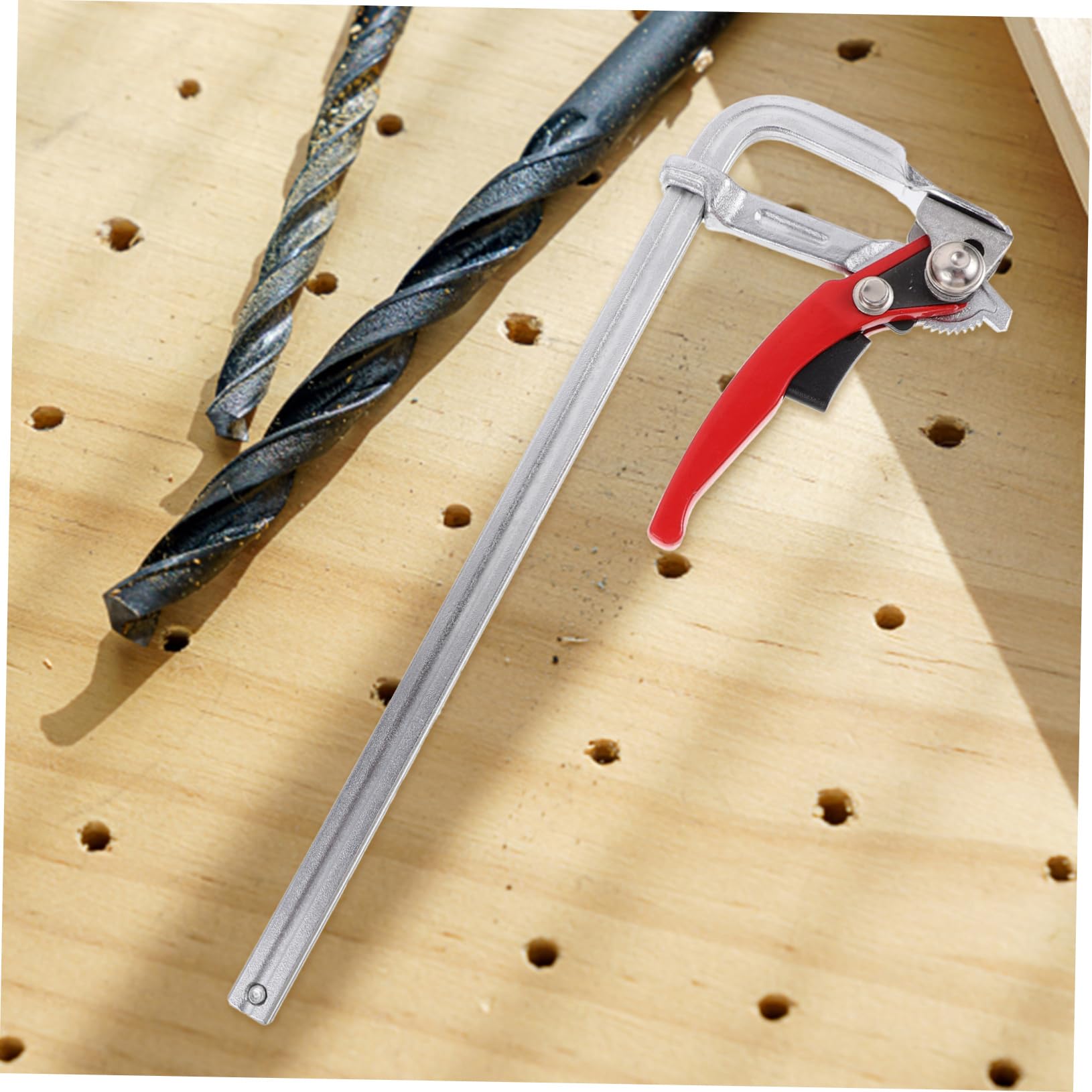 Veemoon Pince à Cliquet en F pour Menuiserie, Serrage-joint Robuste en Acier au Carbone, Prise Confortable, pour Travaux de Bricolage Couleur Aléatoire